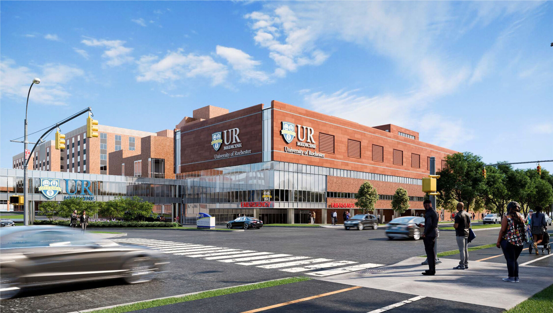 University of Rochester ER Department Expansion for which Passero Associates provided Civil Engineering - Traffic Engineering Services