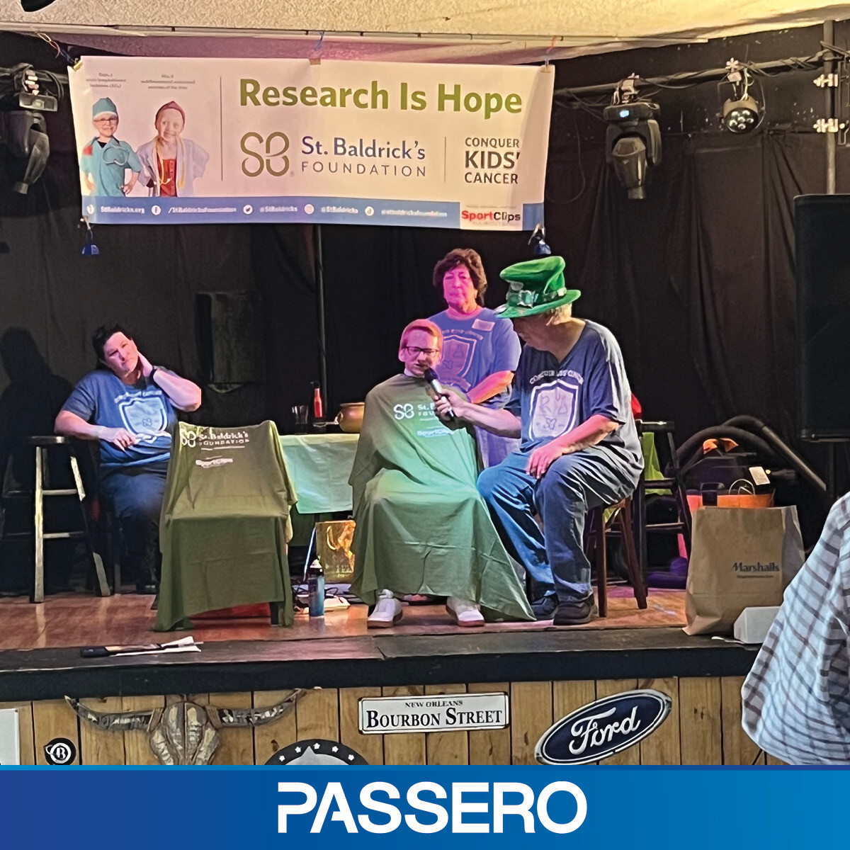 Justin Rabjohn at St. Baldrick's Event