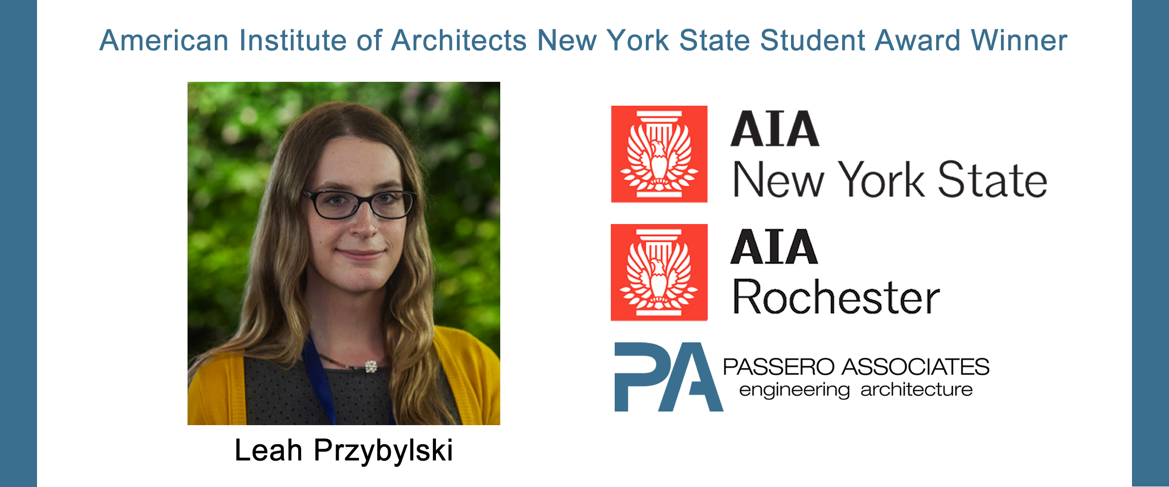 Leah Przybylski, Architecture Intern at Passero Associates