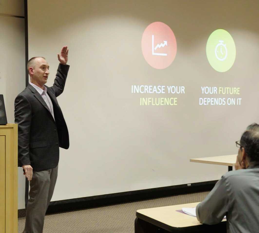 Passero Associates VP Jess Sudol, PE presenting at RIT College of Engineering Technology Dean’s Lecture Series.