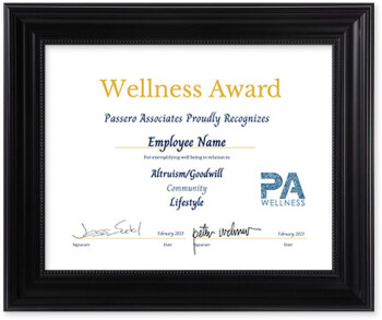 Wellness Award Example