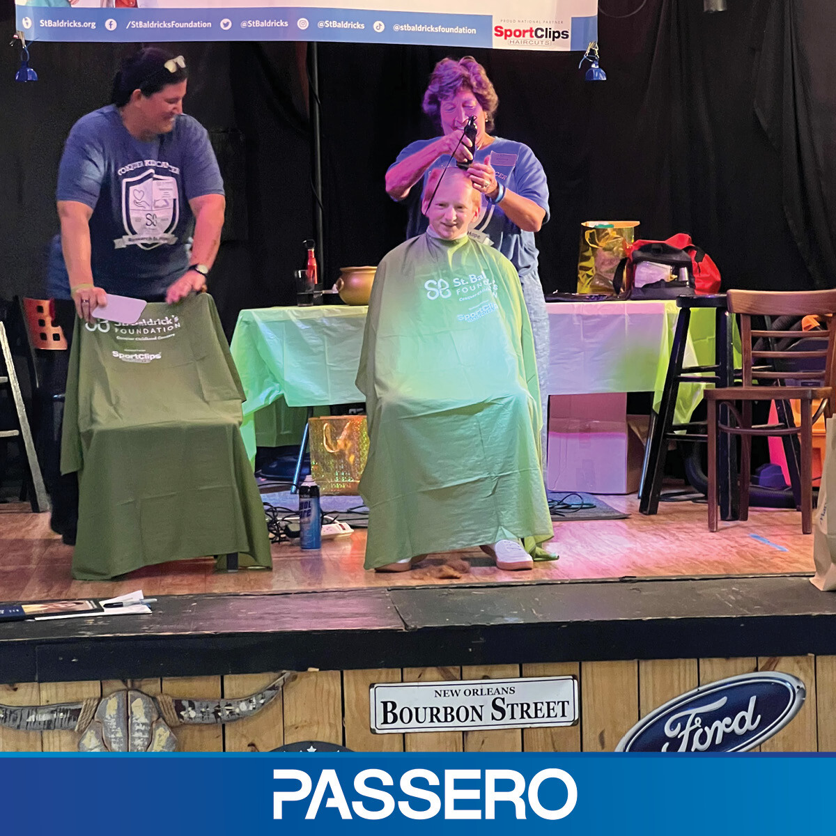 Justin Rabjohn at St. Baldrick's Event