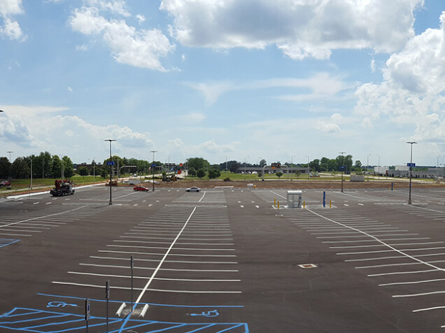 Blue Long Term Parking Lot Reconstruction at Dayton International Airport