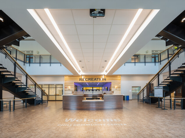 Chili Community Center, Library, Senior Center and Parks Complex Interiors