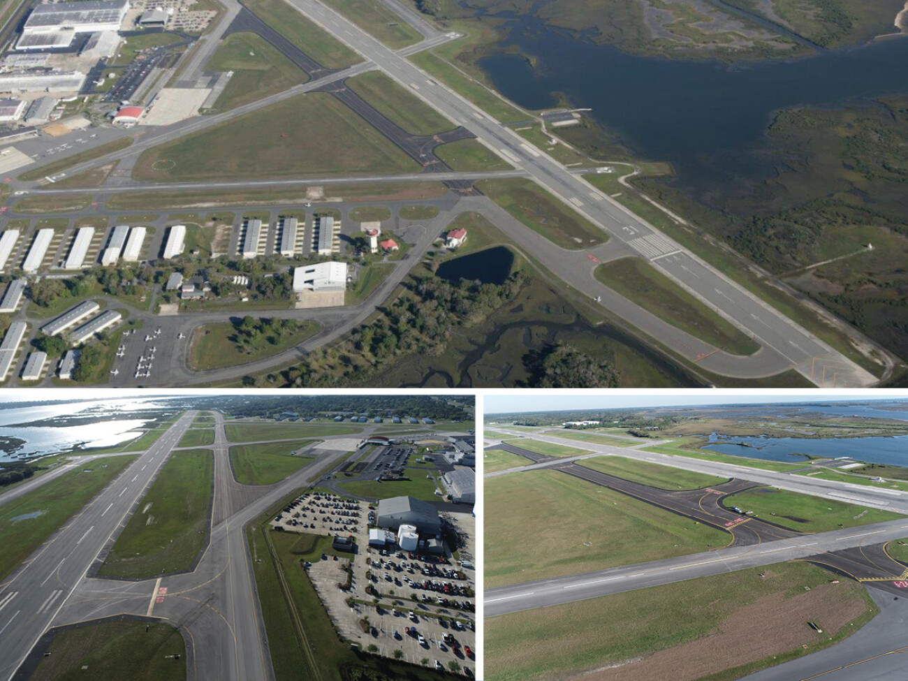 Taxiway B at Northeast Florida Regional Airport 