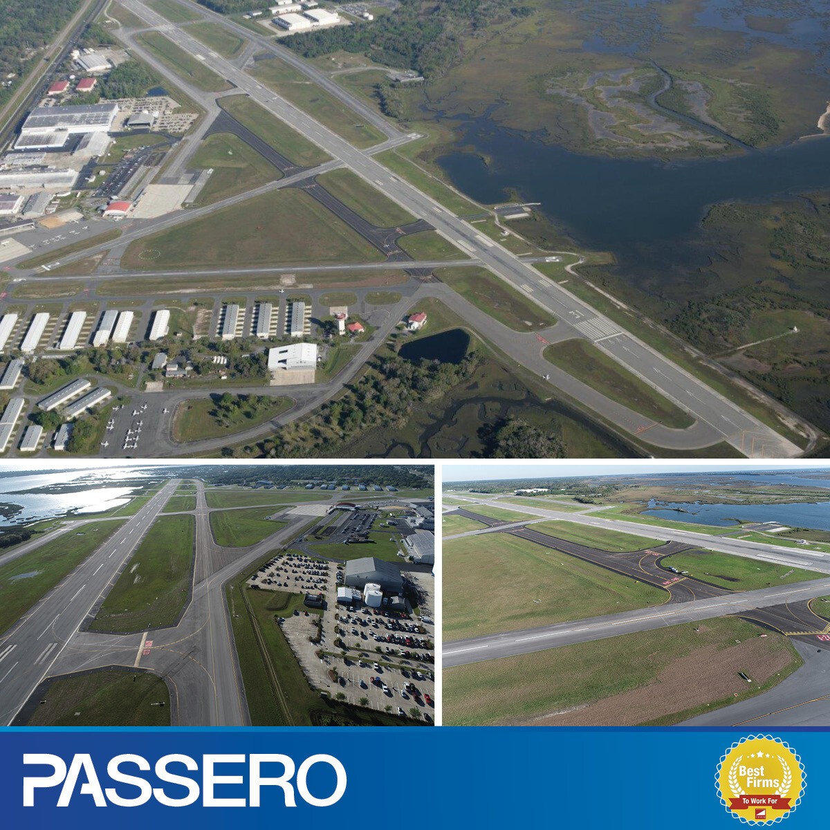 Taxiway B at Northeast Florida Regional Airport 