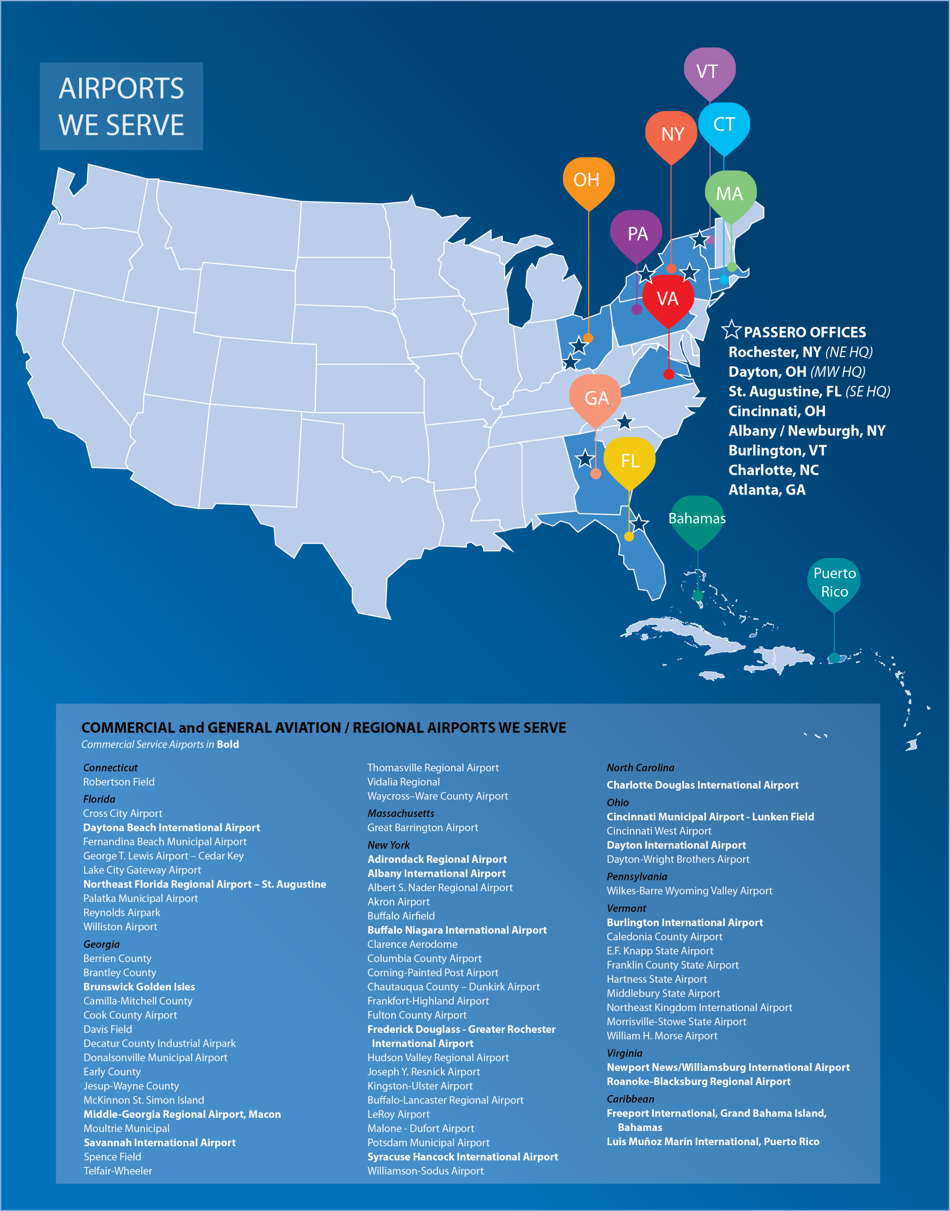 Airport Clients Map