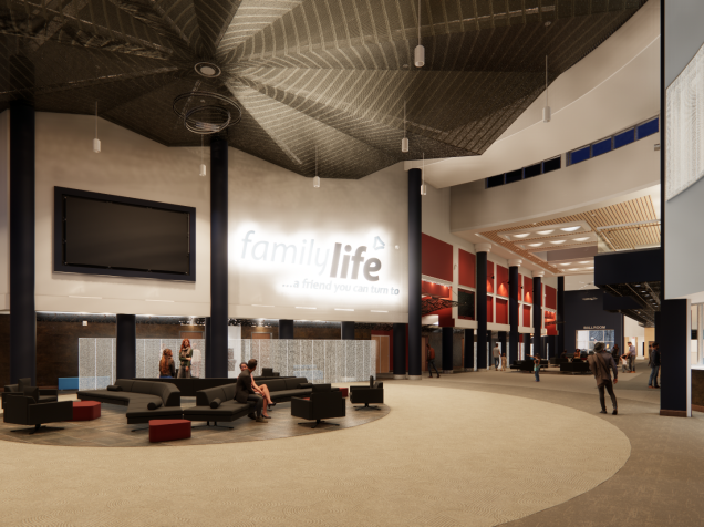 Family Life Headquarters & Performing Arts Theatre Interiors