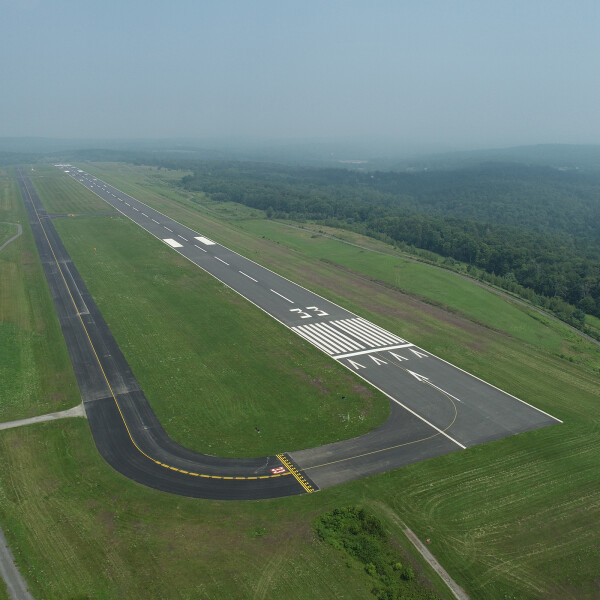 Runway and Taxiway at Sullivan County International Airport