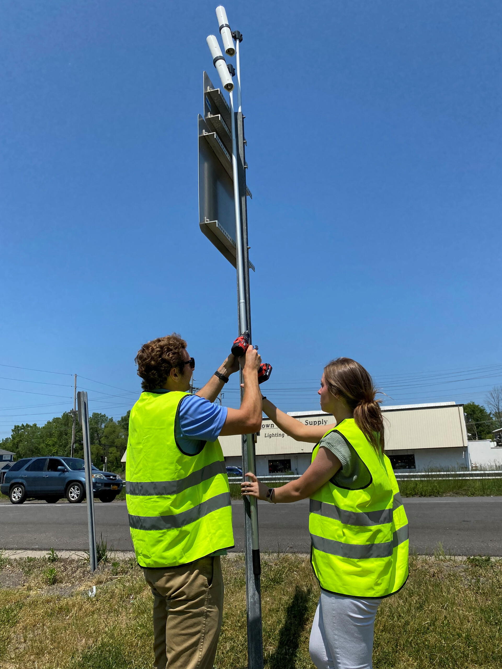 Setting up Traffic Data Collection Cameras