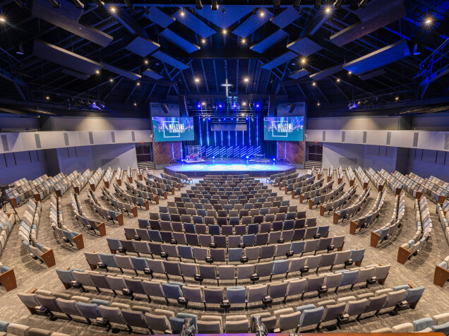 Browncroft Community Church Sanctuary Renovation Interiors