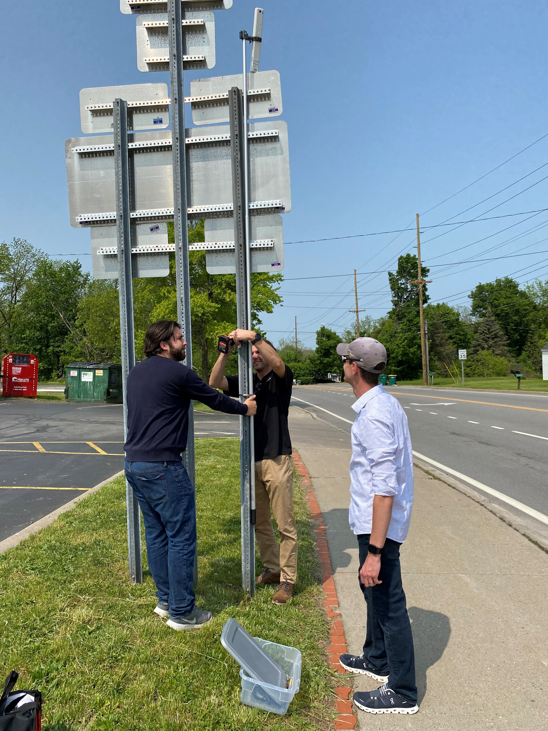 Setting up Traffic Data Collection Cameras